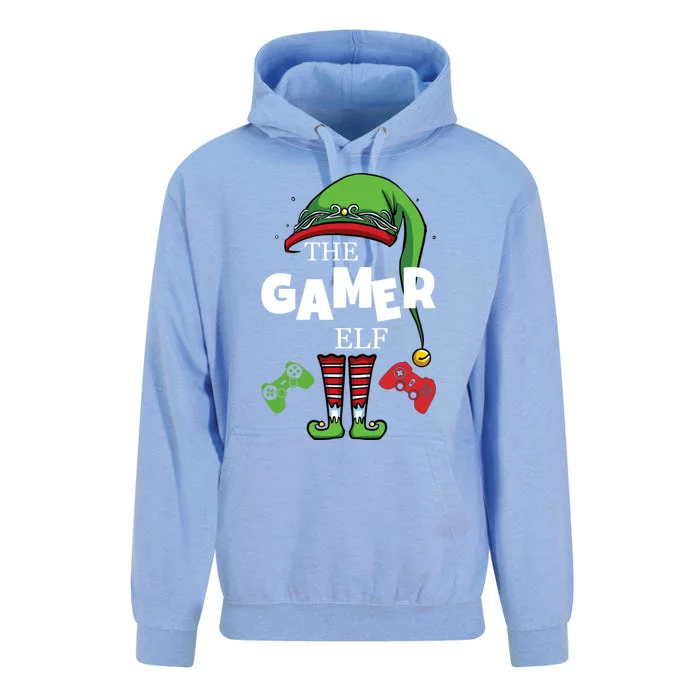 The Gamer Elf Controller Christmas Gift Unisex Surf Hoodie