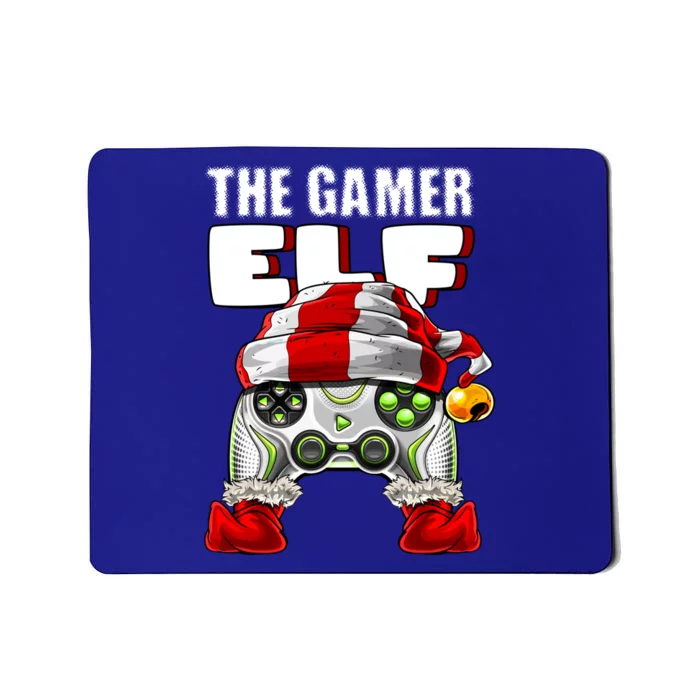 The Gamer Elf Matching Family Christmas Video Game Gift Mousepad