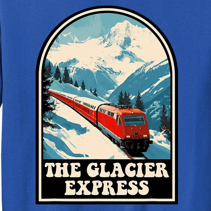 The Glacier Express Switzerland Swiss Train Mountains Winter Sweatshirt