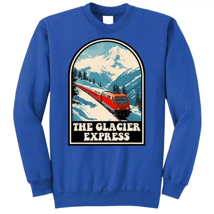 The Glacier Express Switzerland Swiss Train Mountains Winter Sweatshirt