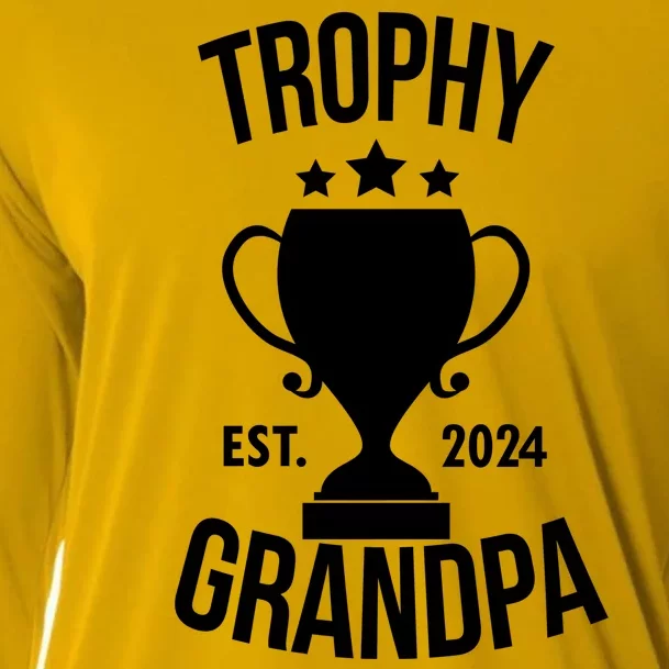 Trophy Grandpa Est 2024 Cooling Performance Long Sleeve Crew