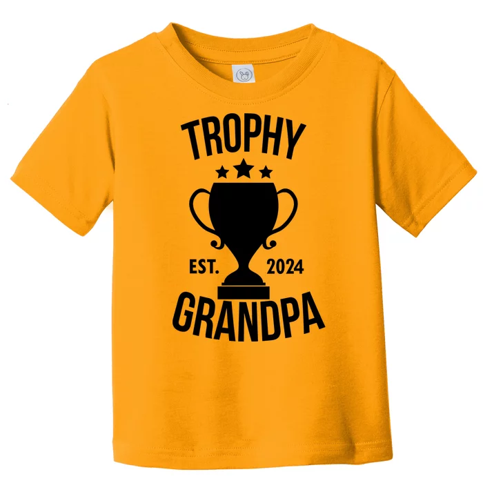 Trophy Grandpa Est 2024 Toddler T-Shirt