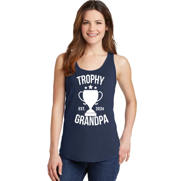 Trophy Grandpa Est 2024 Ladies Essential Tank