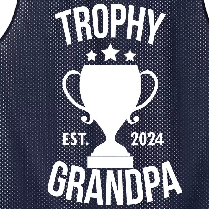 Trophy Grandpa Est 2024 Mesh Reversible Basketball Jersey Tank