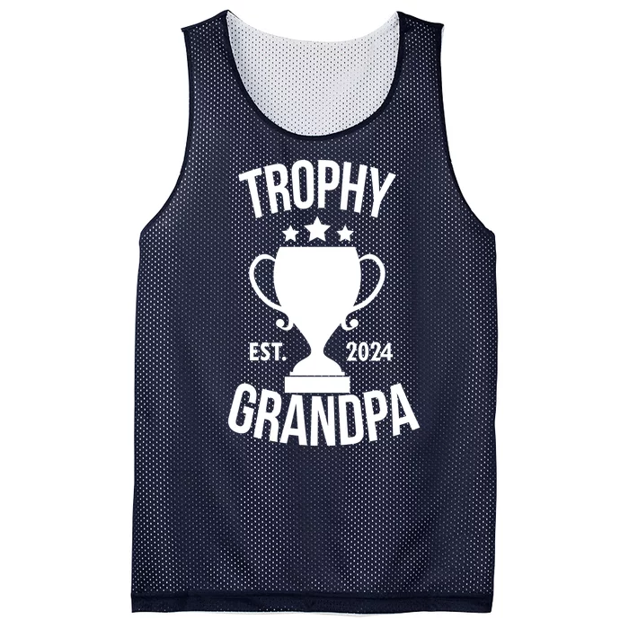 Trophy Grandpa Est 2024 Mesh Reversible Basketball Jersey Tank