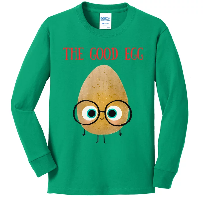 The Good Egg Gift Funny Kids Long Sleeve Shirt