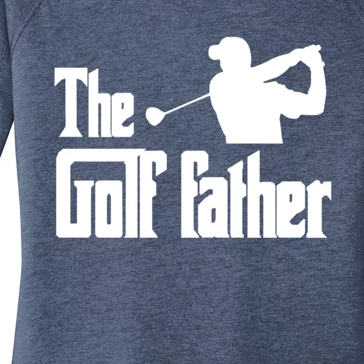 The Golf Father Funny Parody Best Golf Dad Fathers Day Love Funny Gift Women's Perfect Tri Tunic Long Sleeve Shirt