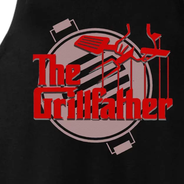 The Grillfather Funny Cool BBQ Grill Chef Gift Ladies Tri-Blend Wicking Tank