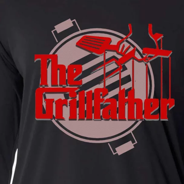 The Grillfather Funny Cool BBQ Grill Chef Gift Cooling Performance Long Sleeve Crew