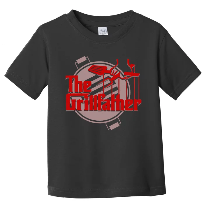 The Grillfather Funny Cool BBQ Grill Chef Gift Toddler T-Shirt