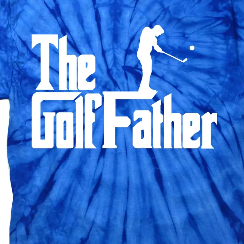 The Golffather Funny Golf Design Golfer Gift Tie-Dye T-Shirt