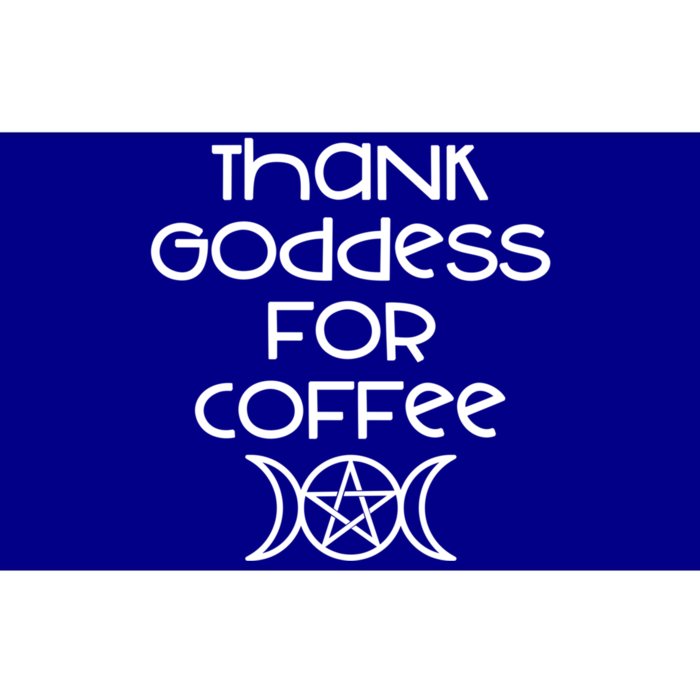 Thank Goddess For Coffee Addicts Wiccan Pagan Cheeky Witch Gift Bumper Sticker