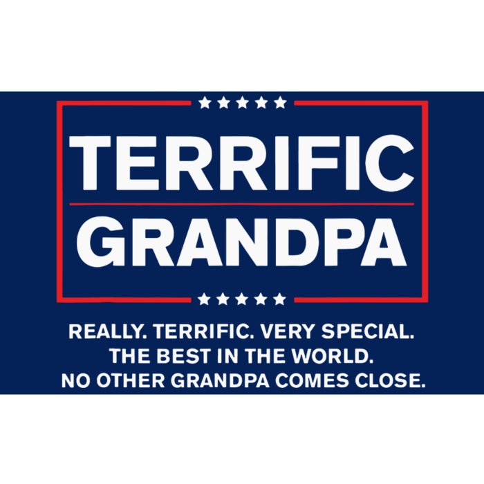 Terrific Grandpa Funny Donald Trump Campaign Style Bumper Sticker