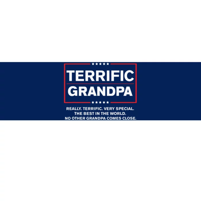 Terrific Grandpa Funny Donald Trump Campaign Style Bumper Sticker