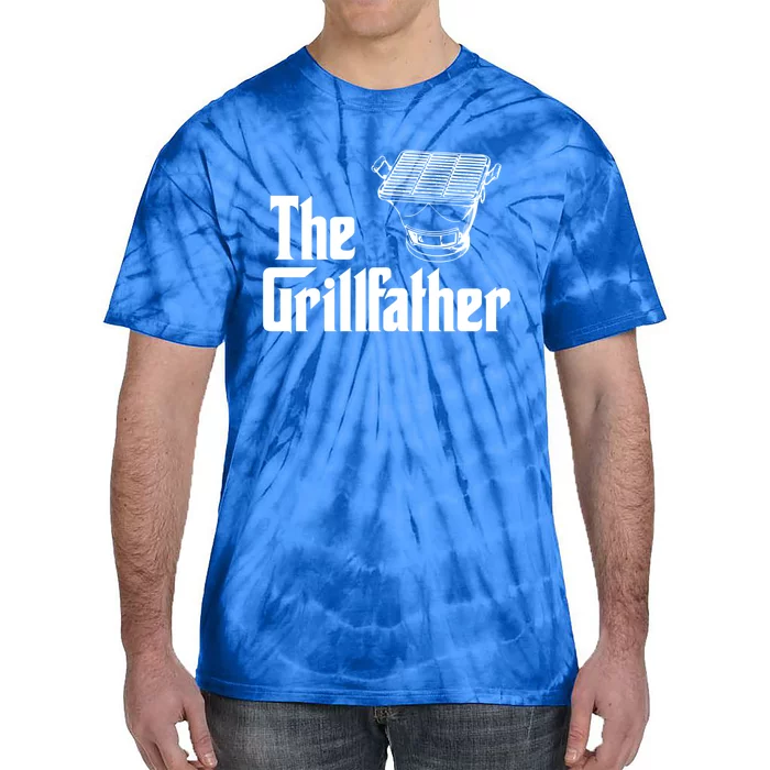 The Grillfather Funny Barbecue Grilling Bbq Grill Dad Meaningful Gift Tie-Dye T-Shirt