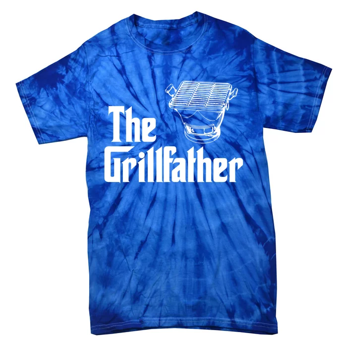 The Grillfather Funny Barbecue Grilling Bbq Grill Dad Meaningful Gift Tie-Dye T-Shirt