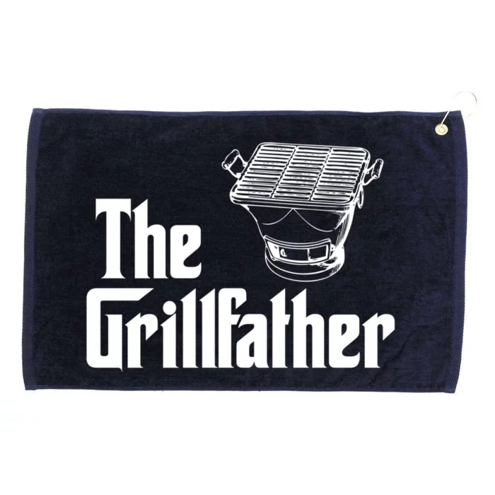 The Grillfather Funny Barbecue Grilling Bbq Grill Dad Meaningful Gift Grommeted Golf Towel