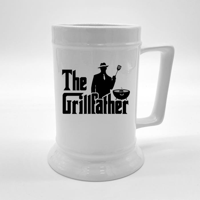 The Grillfather Funny Bbq Design For Dads Gift Front & Back Beer Stein