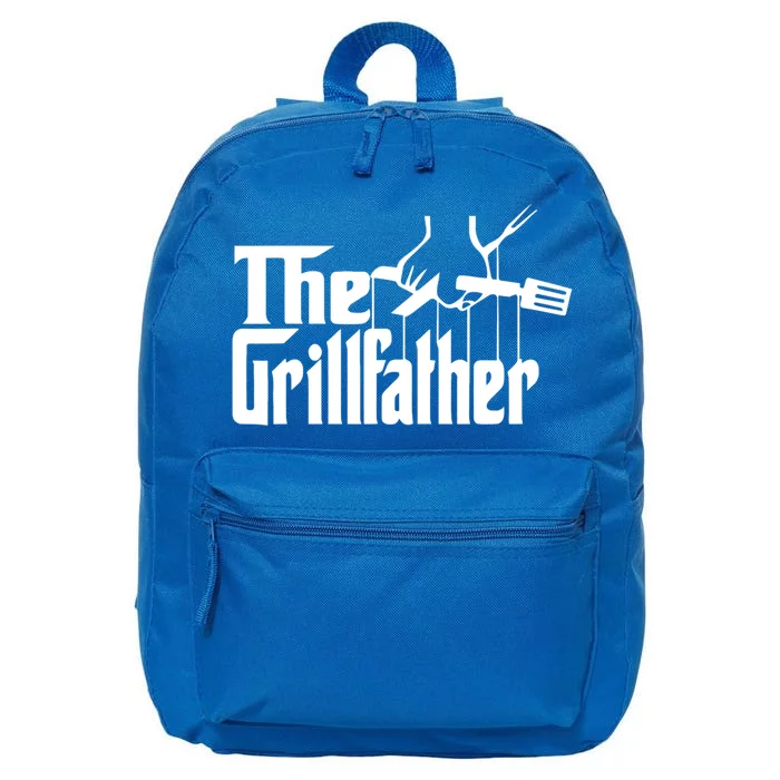 The Grillfather Funny Cool Bbq Grill Chef Gift 16 in Basic Backpack