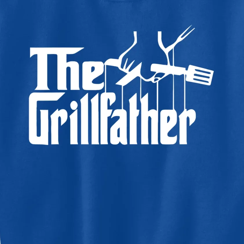 The Grillfather Funny Cool Bbq Grill Chef Gift Kids Sweatshirt