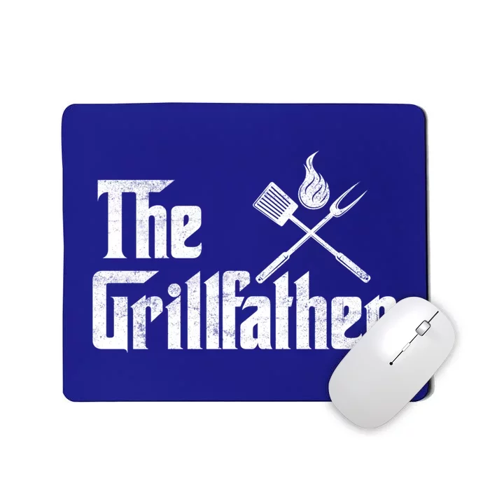 The Grillfather Funny Dad Bbq Gift Mousepad