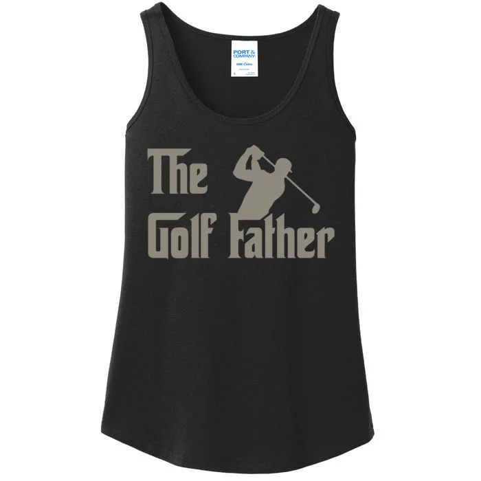 The Golf Father Funny Golfing For Golfer Fathers Ladies Essential Tank