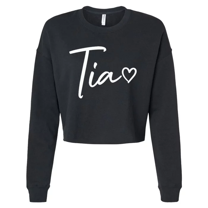 Tia Gifts For Women Heart MotherS Day Cropped Pullover Crew