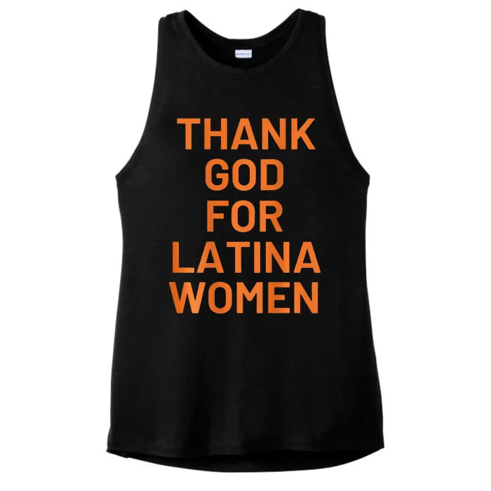 Thank God For Latina Ladies Tri-Blend Wicking Tank