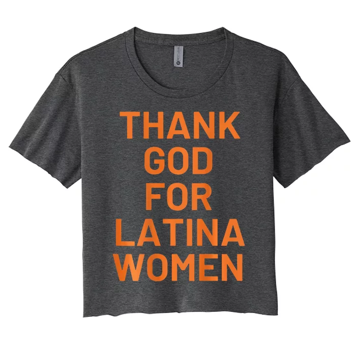 Thank God For Latina Women's Crop Top Tee