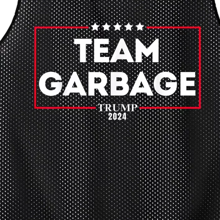 Team Garbage For Trump 2024 Mesh Reversible Basketball Jersey Tank