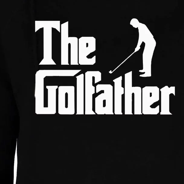 The Golfather Funny Xmas Golf Gift For Golfers Womens Funnel Neck Pullover Hood