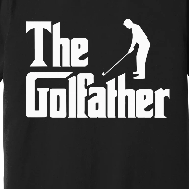 The Golfather Funny Xmas Golf Gift For Golfers Premium T-Shirt