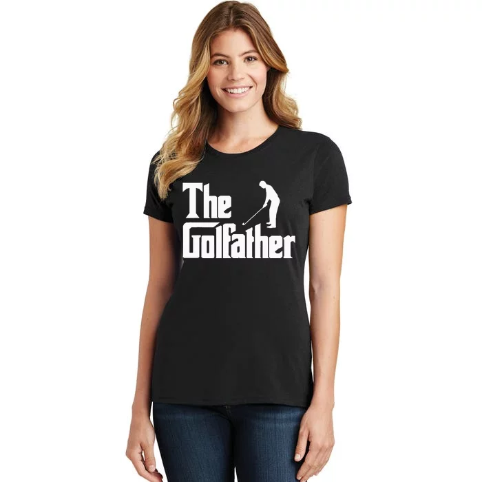 The Golfather Funny Xmas Golf Gift For Golfers Women's T-Shirt