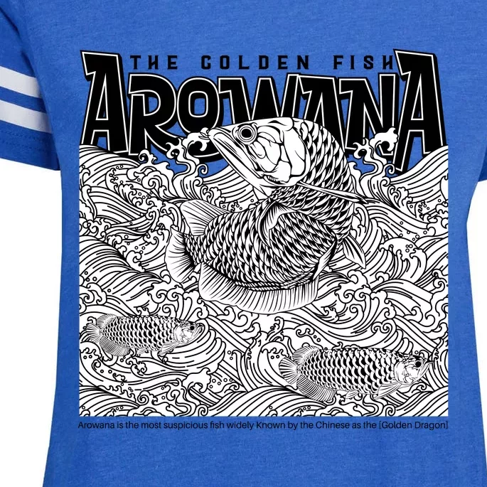 The Golden Fish Arowana Enza Ladies Jersey Football T-Shirt