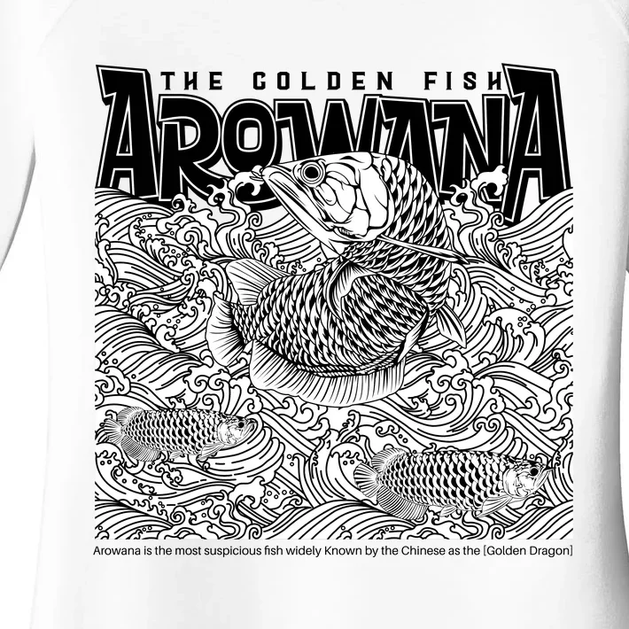 The Golden Fish Arowana Women's Perfect Tri Tunic Long Sleeve Shirt