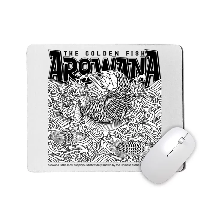 The Golden Fish Arowana Mousepad