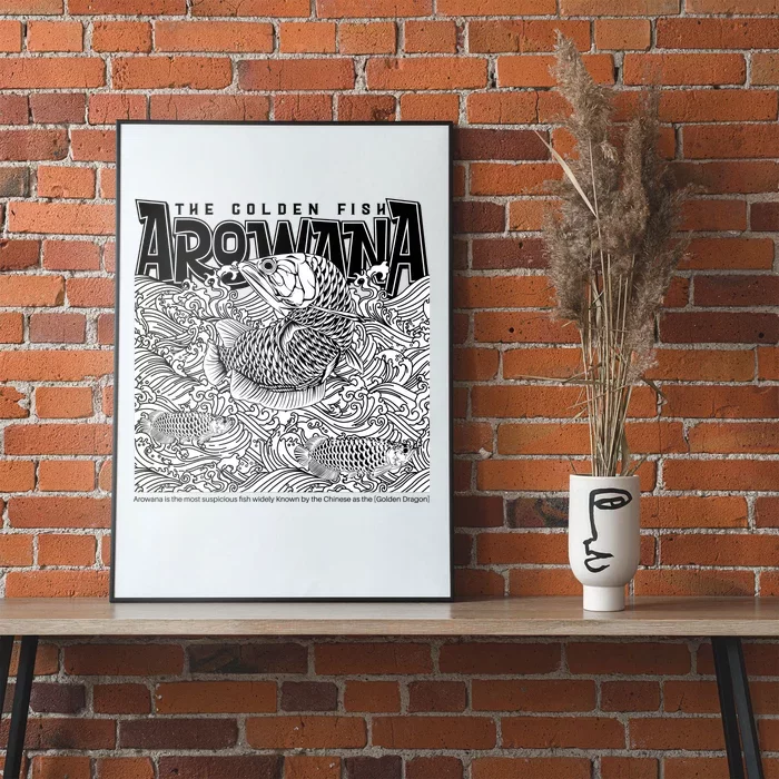 The Golden Fish Arowana Poster