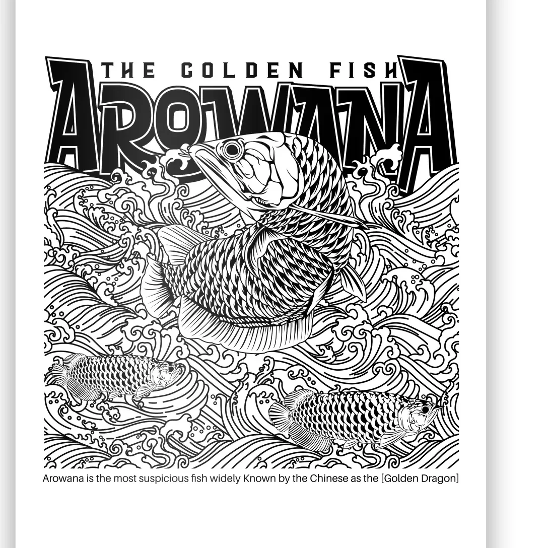 The Golden Fish Arowana Poster