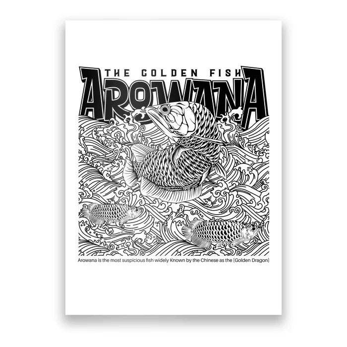 The Golden Fish Arowana Poster