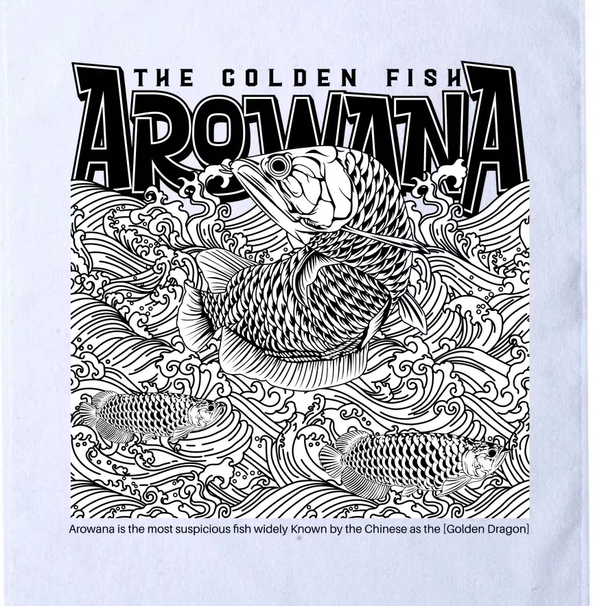 The Golden Fish Arowana Platinum Collection Golf Towel