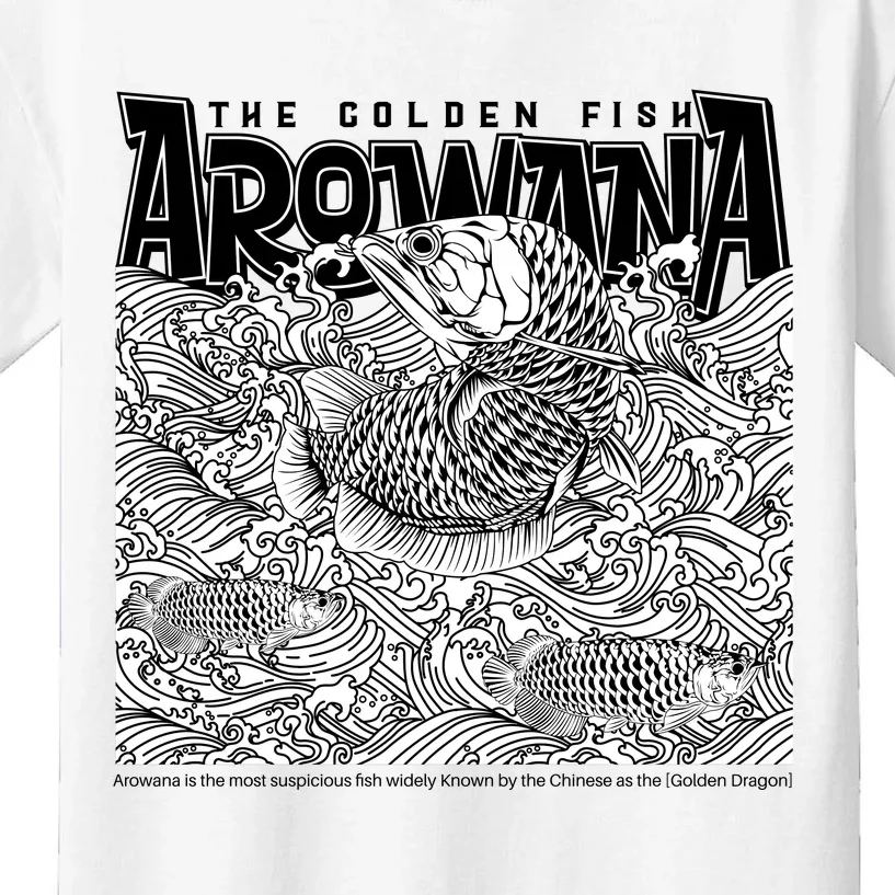 The Golden Fish Arowana Kids T-Shirt