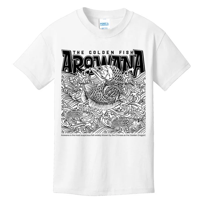 The Golden Fish Arowana Kids T-Shirt