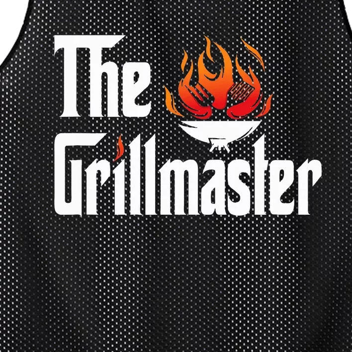 The Grilling Father The Grillmaster Mesh Reversible Basketball Jersey Tank