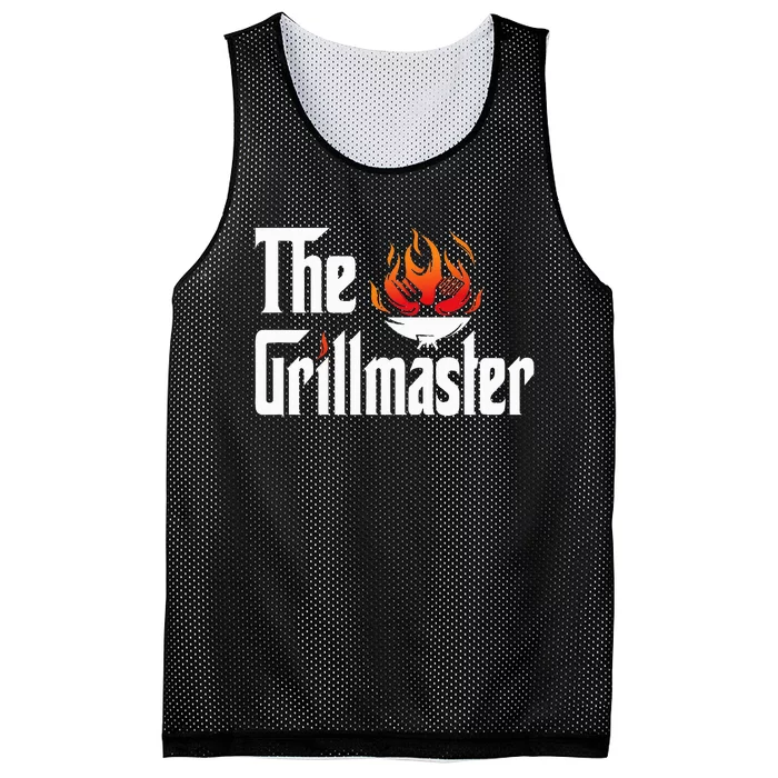 The Grilling Father The Grillmaster Mesh Reversible Basketball Jersey Tank