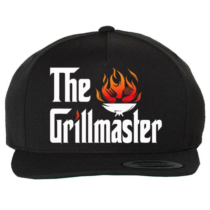 The Grilling Father The Grillmaster Wool Snapback Cap