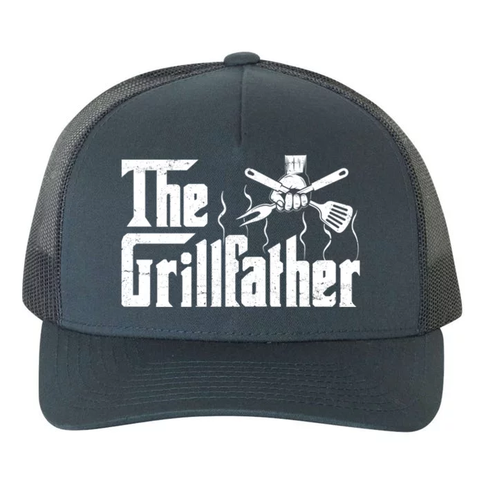 The Grillfather Funny Retro Barbecue Lover Bbq And Grilling Great Gift Yupoong Adult 5-Panel Trucker Hat