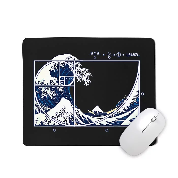 The Great Fibonaccis Waves Mousepad