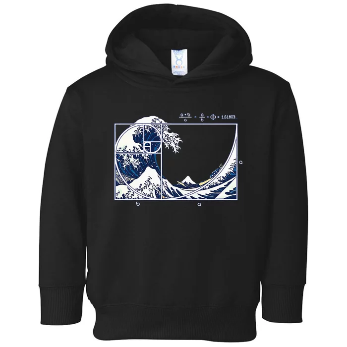 The Great Fibonaccis Waves Toddler Hoodie