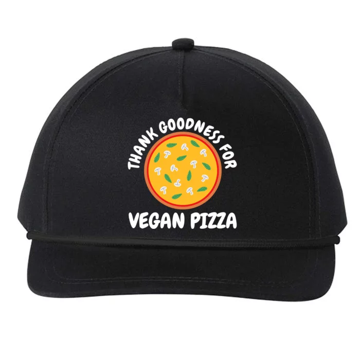 Thank Goodness For Vegan Pizza Gift Snapback Five-Panel Rope Hat