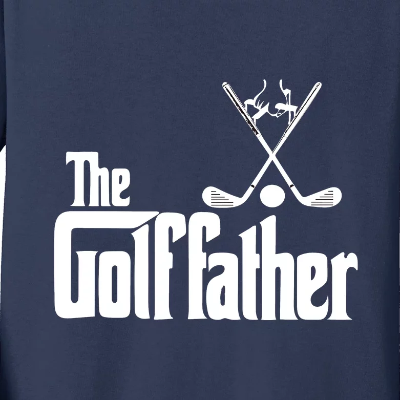 The Golf Father Gift For Dad Fathers Day Kids Long Sleeve Shirt